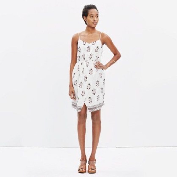 SILK Madewell Sandstar Cami Dress in Vine-floral sz. 2 - Picture 5 of 9